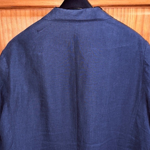 Polo Ralph Lauren Men’s Navy Linen Sportcoat - 46L - Like New - worn once - Picture 7 of 16